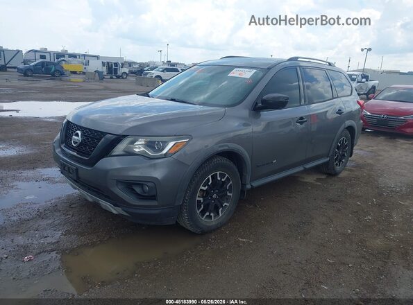 5N1DR2MNXKC655207 2019 NISSAN PATHFINDER Gray Vista tres cuartos delantera izquierda