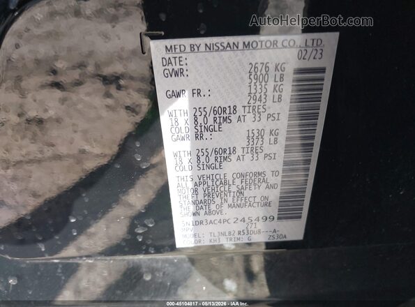 5N1DR3AC4PC245499 2023 NISSAN PATHFINDER Черный Вид подкапотного пространства
