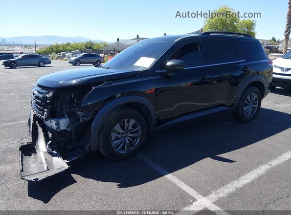 5N1DR3BA0PC240572 2023 NISSAN PATHFINDER Black Առջևի ձախ երեք քառորդ տեսարան