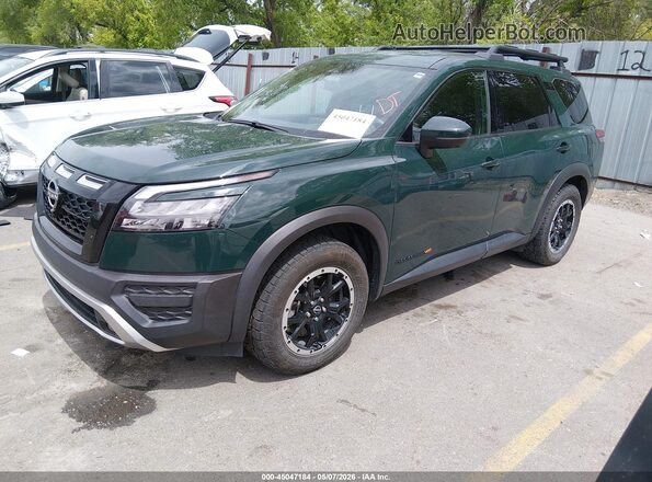 5N1DR3BD4PC218956 2023 NISSAN PATHFINDER Зеленый Передняя левая четверть