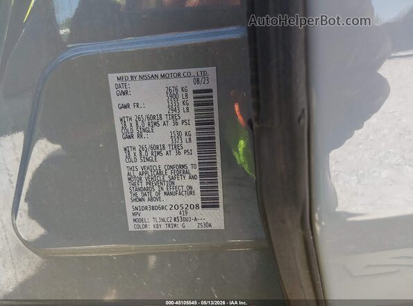 5N1DR3BD6RC205208 2024 NISSAN PATHFINDER Light Blue Շարժիչի բաժամունքի տեսք