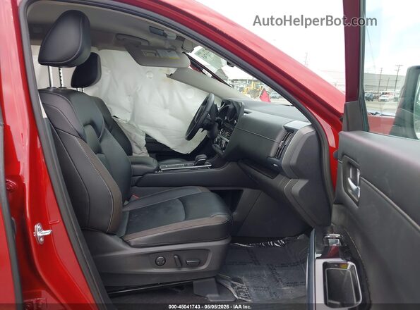 5N1DR3CA2RC290567 2024 NISSAN PATHFINDER Red Вид салону спереду