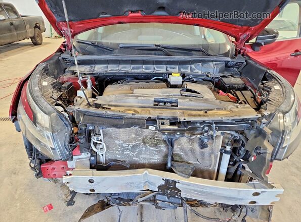 5N1DR3CC5NC272222 2022 NISSAN PATHFINDER Maroon Widok komory silnika