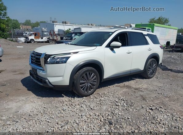 5N1DR3CD7PC210364 2023 NISSAN PATHFINDER White წინა მარცხენა ხედი სამი მეოთხედიდან