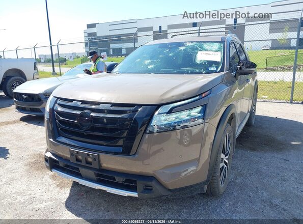 5N1DR3DG8PC246492 2023 NISSAN PATHFINDER Brown წინა მარცხენა ხედი სამი მეოთხედიდან