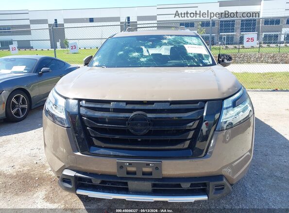 5N1DR3DG8PC246492 2023 NISSAN PATHFINDER Brown ხელსაწყოთა პანელის ხედი