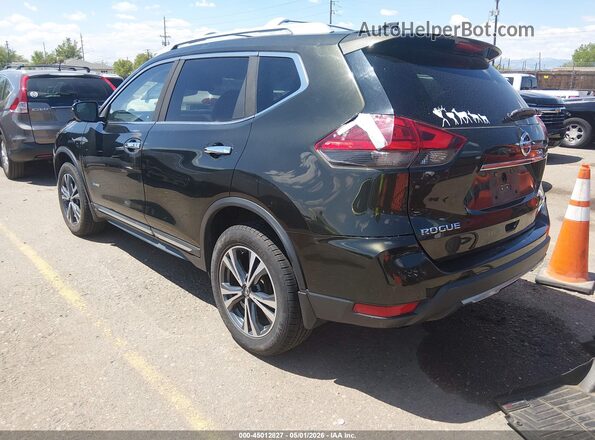 5N1ET2MV4HC798927 2017 NISSAN ROGUE HYBRID Green Trasero izquierdo