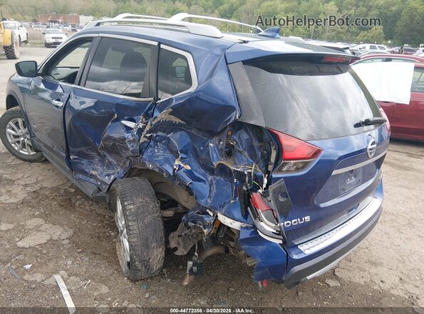 5N1ET2MV8HC830665 2017 NISSAN ROGUE HYBRID Blue Задня ліва чверть