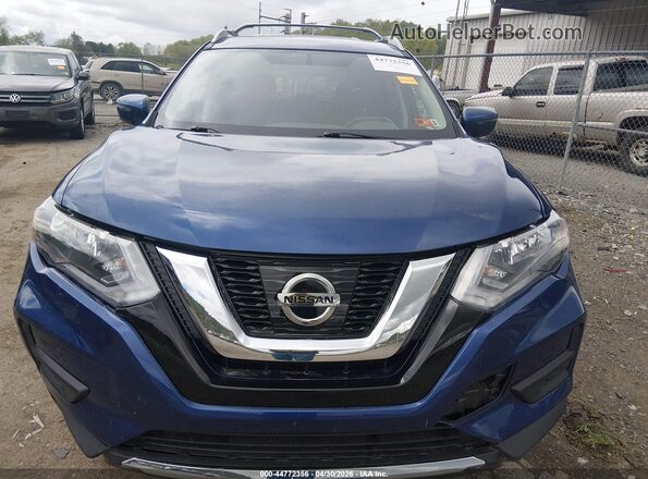 5N1ET2MV8HC830665 2017 NISSAN ROGUE HYBRID Blue Вид щитка приладів