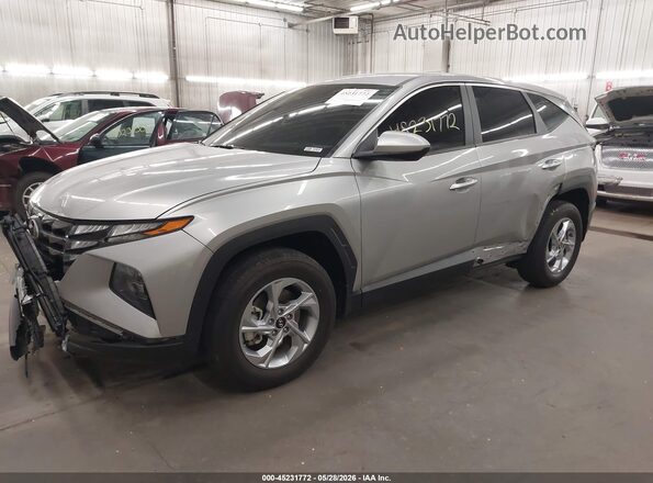 5NMJACAE2PH248239 2023 HYUNDAI TUCSON Gray წინა მარცხენა ხედი სამი მეოთხედიდან