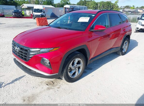5NMJBCAE0NH132385 2022 HYUNDAI TUCSON Burgundy Передня ліва чверть