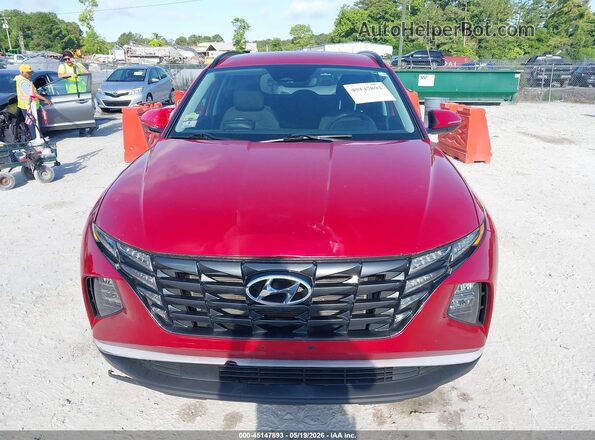5NMJBCAE0NH132385 2022 HYUNDAI TUCSON Burgundy Вид задньої частини салону