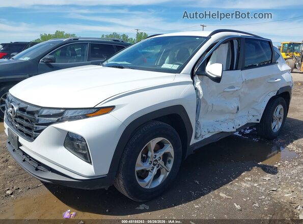 5NMJBCAE4NH154356 2022 HYUNDAI TUCSON White Vista tres cuartos delantera izquierda