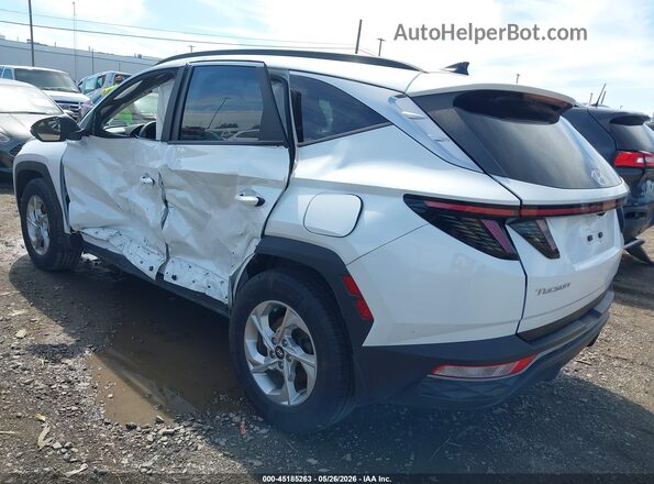 5NMJBCAE4NH154356 2022 HYUNDAI TUCSON White Trasero izquierdo