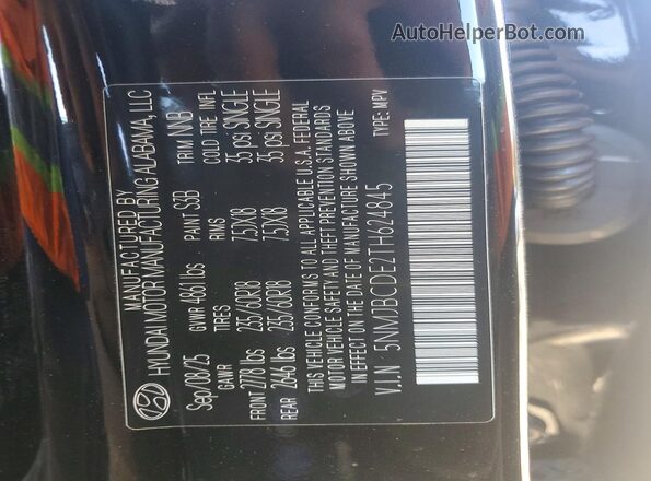 5NMJBCDE2TH624845 2026 HYUNDAI TUCSON Black Widok komory silnika