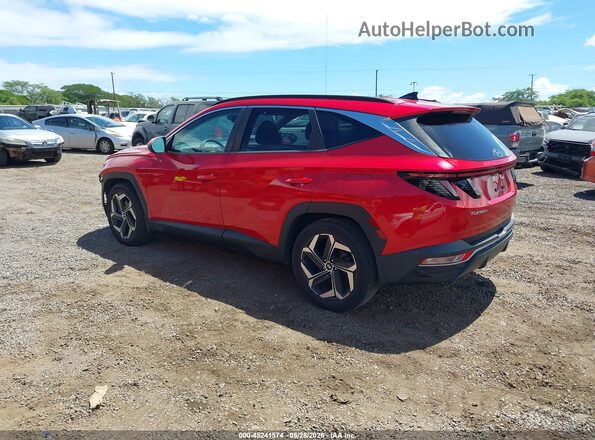 5NMJC3AE9NH094412 2022 HYUNDAI TUCSON Red Задня ліва чверть