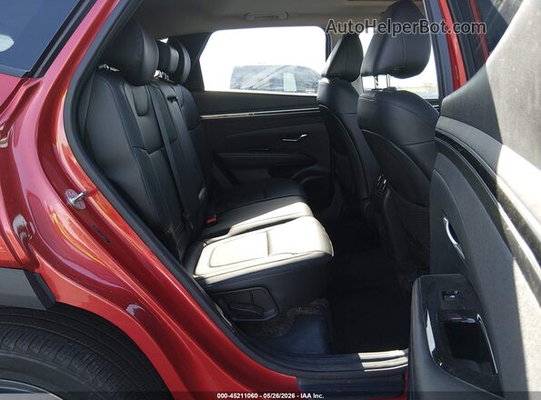 5NMJCCAE6NH086350 2022 HYUNDAI TUCSON Red VIN sticker view