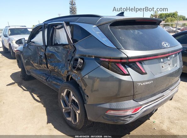5NMJCCAE8NH018275 2022 HYUNDAI TUCSON Gray Trasero izquierdo