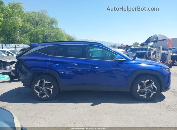 5NMJE3AE0NH003327 2022 HYUNDAI TUCSON Синий Панорамный вид салона 360°