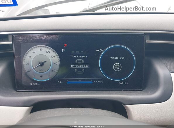 5NMJE3AE4NH007283 2022 HYUNDAI TUCSON Black Widok tylnych siedzeń