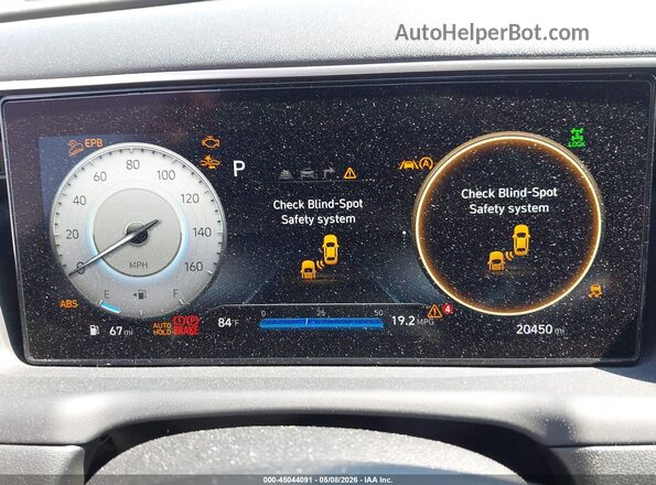 5NMJECAE0NH074074 2022 HYUNDAI TUCSON White Հետևի նստատեղերի տեսք