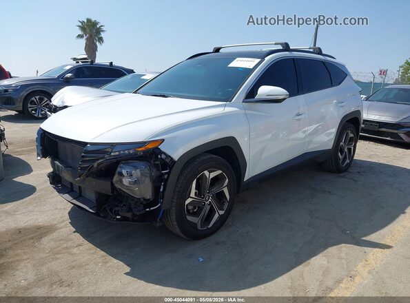 5NMJECAE0NH074074 2022 HYUNDAI TUCSON White Առջևի ձախ երեք քառորդ տեսարան