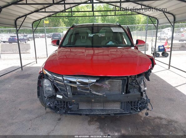 5NMJECAE4NH003105 2022 HYUNDAI TUCSON Red Instrument cluster view