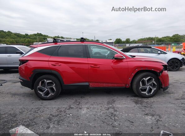 5NMJECAE6NH152731 2022 HYUNDAI TUCSON Red სალონის 360-გრადუსიანი ხედი