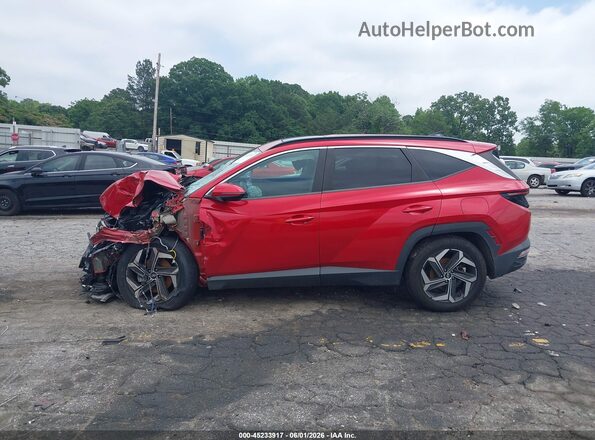 5NMJF3AE1NH003611 2022 HYUNDAI TUCSON Red Սալոնի հետևի տեսք