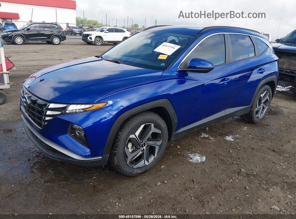 5NMJF3AE5PH209405 2023 HYUNDAI TUCSON Blue Առջևի ձախ երեք քառորդ տեսարան