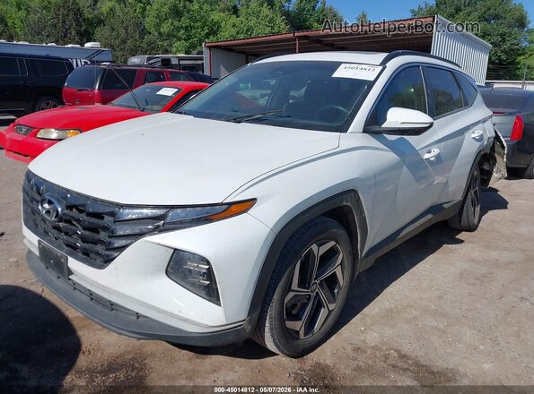5NMJF3AE6NH096660 2022 HYUNDAI TUCSON White Vista tres cuartos delantera izquierda
