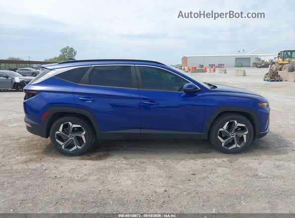 5NMJF3AE9NH061823 2022 HYUNDAI TUCSON Blue Rear interior view