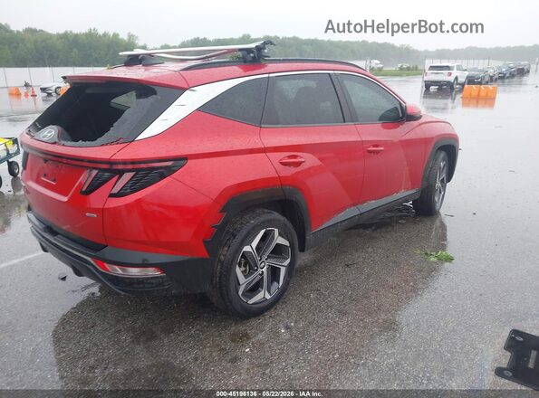 5NMJFCAE7NH131108 2022 HYUNDAI TUCSON Red Հետևի աջ