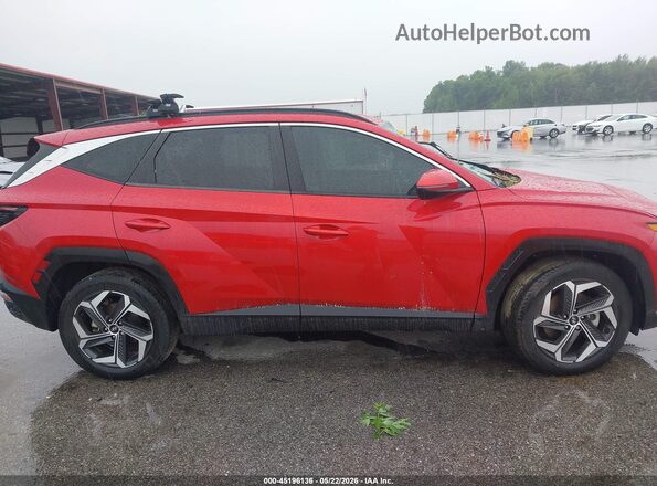 5NMJFCAE7NH131108 2022 HYUNDAI TUCSON Red Սալոնի հետևի տեսք