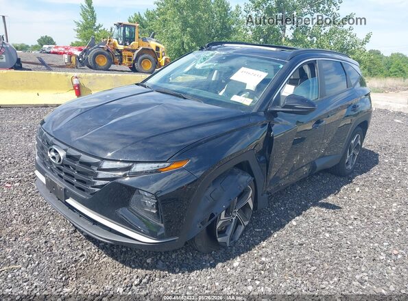 5NMJFCDE1RH380974 2024 HYUNDAI TUCSON Black წინა მარცხენა ხედი სამი მეოთხედიდან