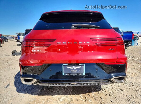 5NMMFDTBXTH055709 2026 GENESIS GV70 Red Rear view
