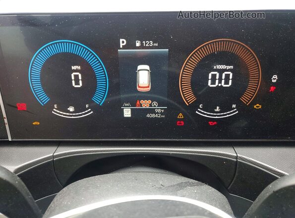 5NMP14GL6SH078076 2025 HYUNDAI SANTA Серый Вид щитка приборов