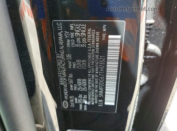 5NMP2DGL7TH173521 2026 HYUNDAI SANTA Black VIN կոդի պիտակի տեսք