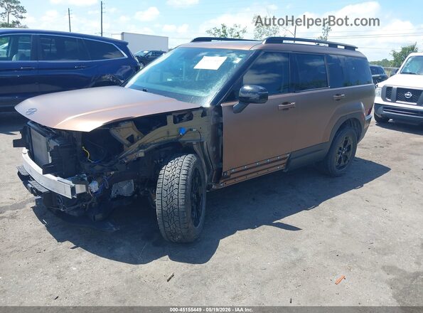 5NMP3DGL0RH004446 2024 HYUNDAI SANTA FE Brown Առջևի ձախ երեք քառորդ տեսարան