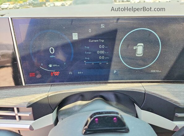 5NMP44GL7RH033679 2024 HYUNDAI SANTA Gray Սարքավորումների վահանակի տեսք