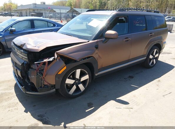 5NMP4DGL0RH017839 2024 HYUNDAI SANTA FE 4D 4WD Brown Vista tres cuartos delantera izquierda