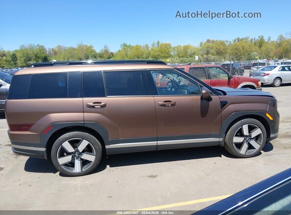 5NMP4DGL0RH017839 2024 HYUNDAI SANTA FE 4D 4WD Brown Vista interior trasera
