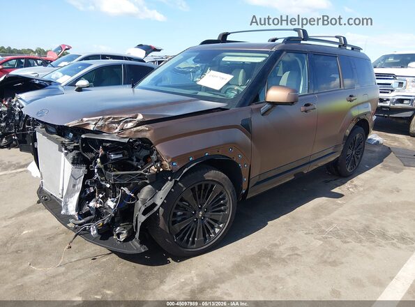 5NMP54G16SH058901 2025 HYUNDAI SANTA FE HYBRID Brown წინა მარცხენა ხედი სამი მეოთხედიდან