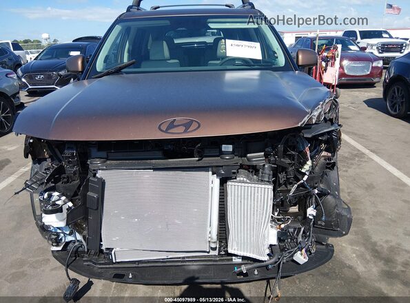 5NMP54G16SH058901 2025 HYUNDAI SANTA FE HYBRID Brown უკანა სალონის ხედი