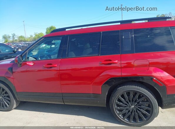 5NMP5DGLXRH058489 2024 HYUNDAI SANTA FE Red სალონის 360-გრადუსიანი ხედი