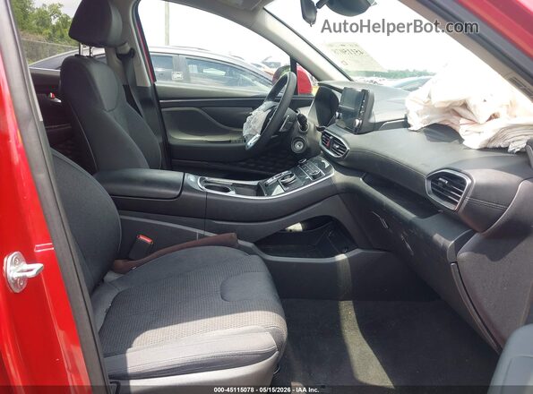 5NMS14AJ5MH323339 2021 HYUNDAI SANTA FE Красный Вид салона спереди