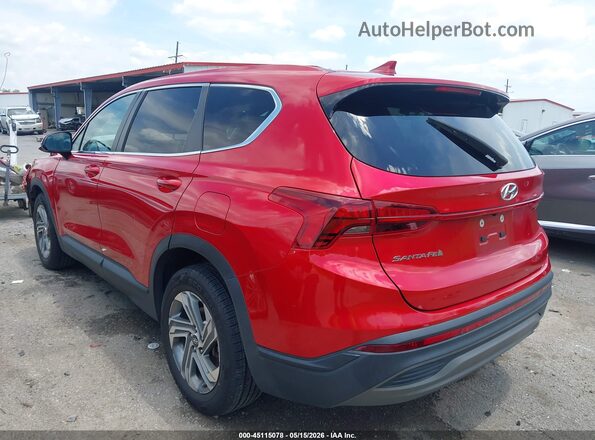 5NMS14AJ5MH323339 2021 HYUNDAI SANTA FE Красный Задняя левая четверть