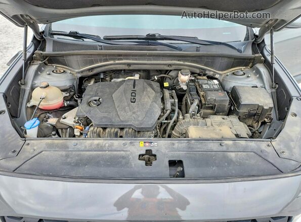 5NMS1DAJ2MH318759 2021 HYUNDAI SANTA Gray Engine compartment view