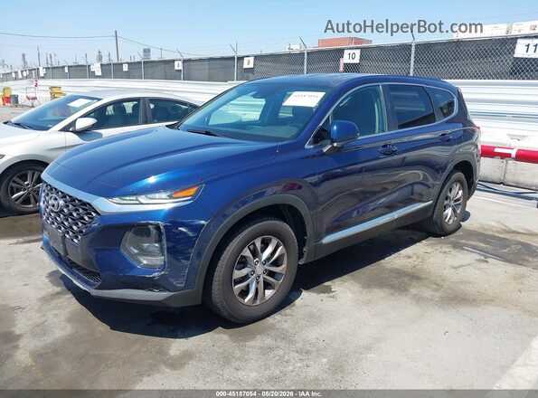 5NMS23AD1KH007970 2019 HYUNDAI SANTA FE Blue Przód lewy