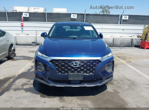 5NMS23AD1KH007970 2019 HYUNDAI SANTA FE Blue Widok zestawu wskaźników